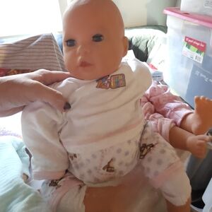 Zaph Chou Chou 19" Realistic Baby Doll Outfit Blue Sleepy Eyes 1998